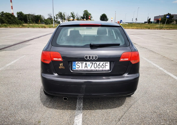 Audi A3 cena 21900 przebieg: 209000, rok produkcji 2008 z Miechów małe 301